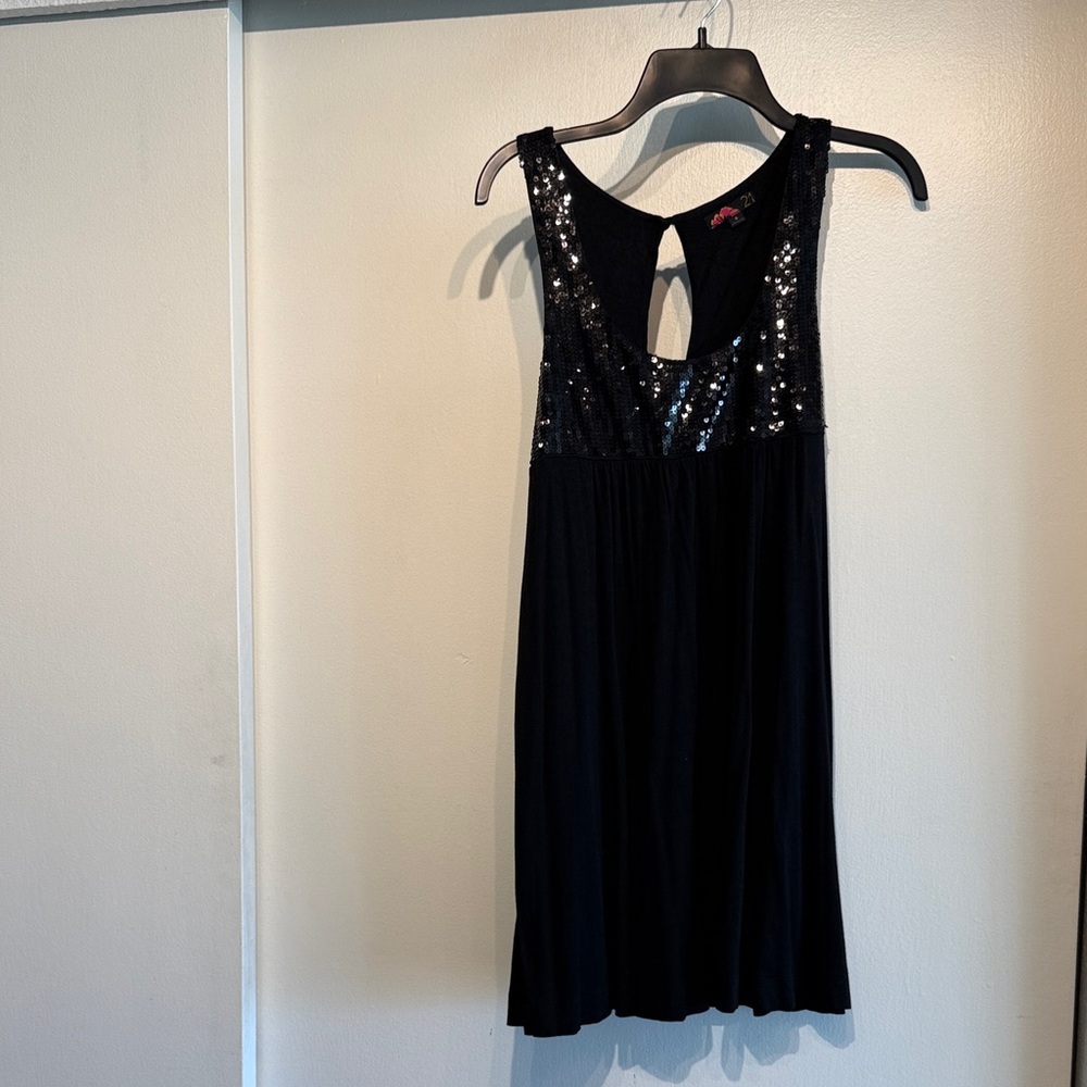 Forever 21 Black Sequin Mini Dress